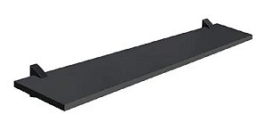 PRATELEIRA 1,5X25X40 PRETA COM SUPORTE