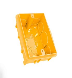 CAIXA PVC 4X2 AMARELA DURIN