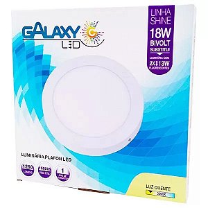 PLAFON LED SOBREPOR REDONDO 18W GALAXY