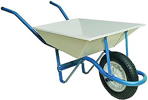 CARRINHO DE PEDREIRO REFORÇADO FERCAR CINZA/AZUL