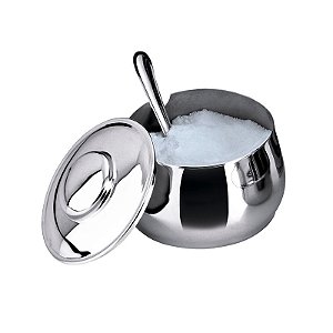 AÇUCAREIRO INOX COLHER/TAMPA 350G POP