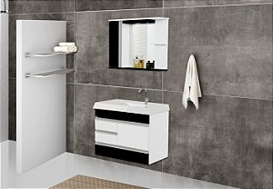 GABINETE BANHEIRO AJ.RORATO KIT NAPOLE SUSP 79.5 TP