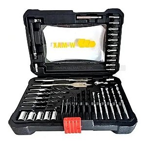 JOGO BROCA E FERRAMENTAS 41PCS W MAX