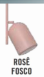LUMINÁRIA ATTENA MESA ANNY 1 LÂMPADA ROSE FOSCO