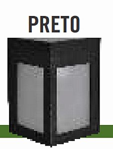 ARANDELA ATTENA EXTERNA QUADRADO PRETO