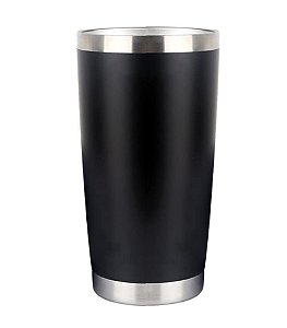 COPO TÉRMICO 600ML AÇO INOX YAZI PRETO