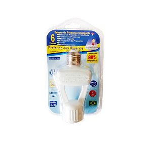 SENSOR PRESENCIAL TETO COM FOTOCÉLULA BIVOLT QUALITRONIX
