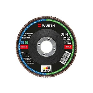 DISCO FLAP AÇO W-MAX 4.1/2 GR60 WÜRTH