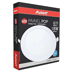 PLAFON LED EMBUTIR RED 22CM 18W 6500K AVANT