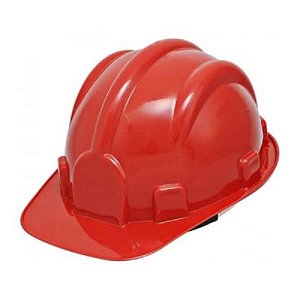 CAPACETE DE SEGURANÇA VERMELHO