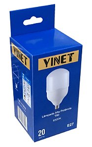 LÂMPADA LED BULBO 20W BIVOLT 6500K YINET