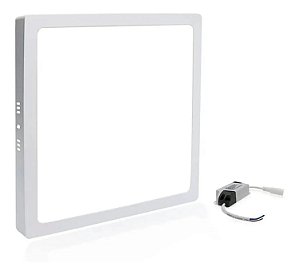 PAINEL LED 42W SOBREPOR QUADRADO 40X40 BRANCO FRIO MEGACE