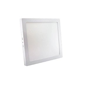 PAINEL LED 36W SOBREPOR QUADRADO 40X40 LUZ SOLAR