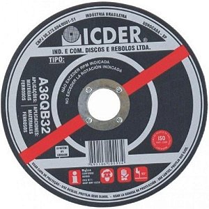 DISCO REFRATÁRIO 9 X 2T ICDER