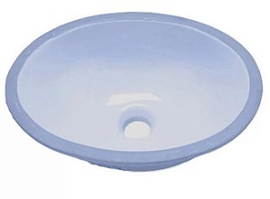 CUBA DE EMBUTIR FIORI OVAL AZUL 34X50X16CM