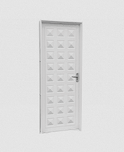 PORTA CRV IDEAL ALMOFADADA 84X215 DIREITA BRANCA