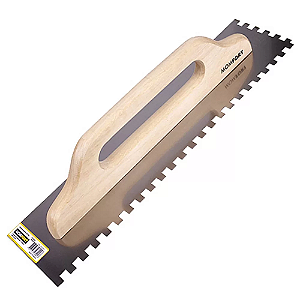 DESEMPENADEIRA DE AÇO DENTADA 12X48CM MOMFORT