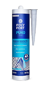 ADESIVO SELANTE PU40 CINZA 387GR POLIFORT