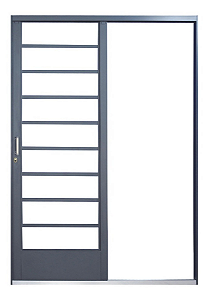 PORTA MGM DE CORRER QUADRICULADA 1 FOLHA 215X160