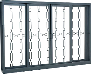 VITRO SASAZAKI BELFORT SEM DIVISÓRIA COM GRADE ELO 120X150CM