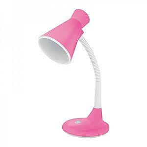 LUMINÁRIA DE MESA TLM 03 E-27 CINZA/ROSA