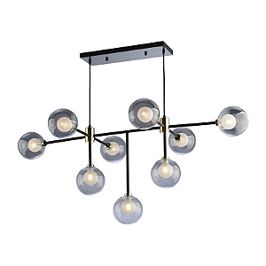 PENDENTE STARTEC MANHATTAN PRETO E DROURADO