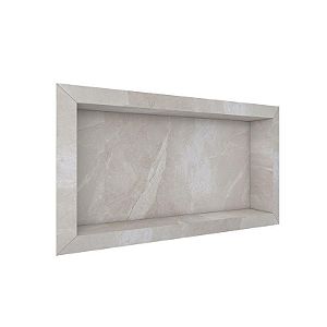 NICHO DIAMANTE 60X30 PORCELANATO BEGE POLIDO COZIMAX