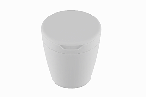 CESTO MULTIUSO COM TAMPA BASCULANTE 2,7 LITROS BRANCO