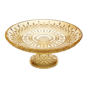 PRATO CRISTAL COM PE LYS ÂMBAR 20X9CM