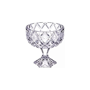 CENTRO DE MESA COM PÉ DELI DIAMOND 18X18CM