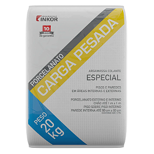 ARGAMASSA CARGA PESADA 20KG CINZA INKOR