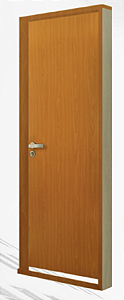PORTA LISA MGM 215X74 MOGNO ESQUERDA