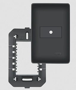 CONJUNTO FAME HABITAT BLACK PLACA 4X2 SAIDA FIO