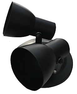 SPOT CALICE 2 LÂMPADA PRETO TEXTURIZADO  REF: 134/2
