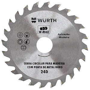 DISCO DE SERRA TCT W-MAX 4.3/8 110MM 24D