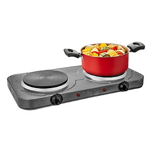 FOGÃO ELÉTRICO COM 2 PRATOS 220V 2000W