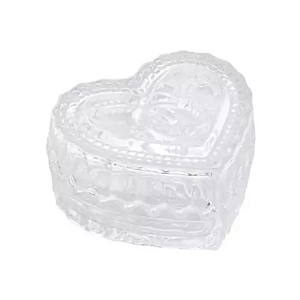 BOMBONIÈRE CORAÇÃO 8X6,5X4CM VIDRO