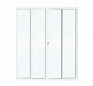 PORTA CORRER NOBRE 4 FOLHAS 200X210 BRANCO