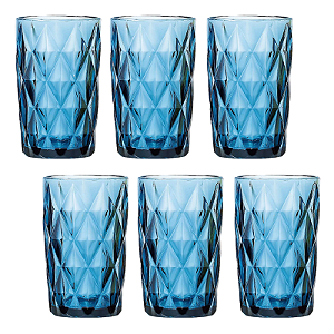 JOGO DIAMOND AZUL 6 UNIDADES