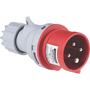 PLUG MOVEL TRAMONTINA 3P+T 16A 6H 380V VERMELHO
