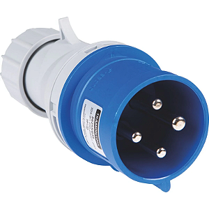 PLUG MOVEL TRAMONTINA 3P+T 16A 6H 380V AZUL