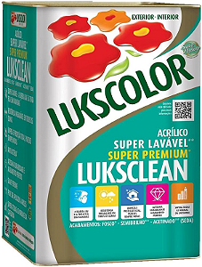 TINTA LUCKSCLEAN LAVÁVEL BRANCO 18L