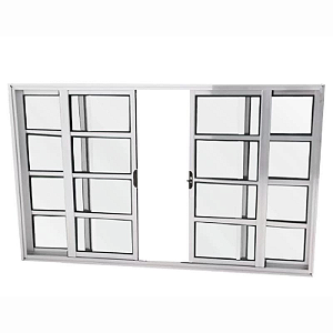 VITRO CRV CORRER SEM GRADE HORIZONTAL QUADRADA BRANCO 120X100 CM