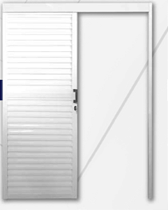 PORTA MGM CORRER SOBREPOR  LAMINADA 90