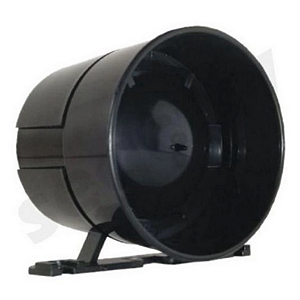 SIRENE ALARME MOREY 12V PRETA TATY