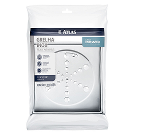 GRELHA QUADRADO INOX COM CAIXA 15CM ATLAS