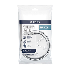 GRELHA REDONDA INOX COM CAIXA 10CM ATLAS