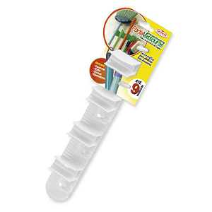 PORTA VASSOURA COM  4  GANCHOS BRANCO NITRON