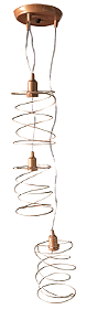 CONJUNTO 3 PENDENTE MOLA ARAMADO COBRE