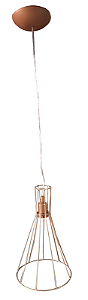 PENDENTE CONE ARAMADO COBRE A32